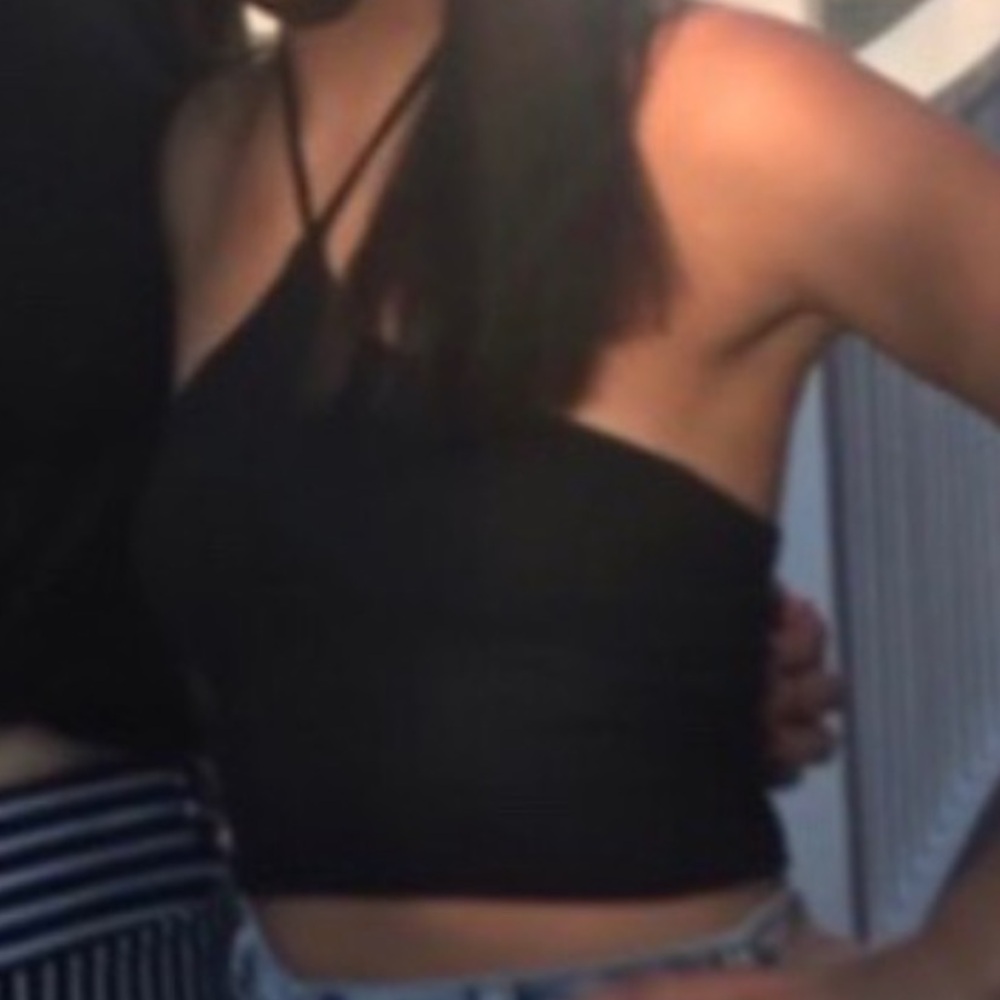 Brandy Melville Black halter Top